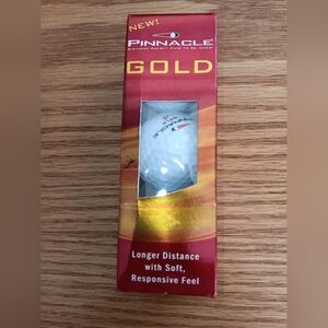Pinnacle Gold Golf Balls 3 New
